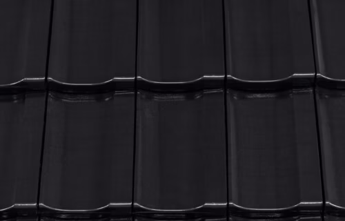 Czarna kryształowa glazurowana