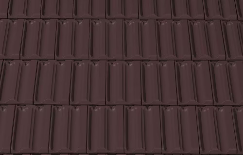 Ciemnobrązowa angobowana